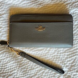 coach wristlet wallet cardholder